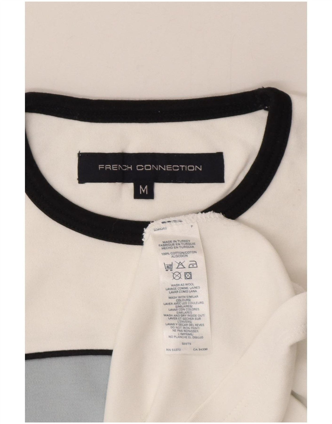 Ανδρικό T-Shirt French Connection Τοπ μεσαίο λευκό χρώμα, βαμβακερό