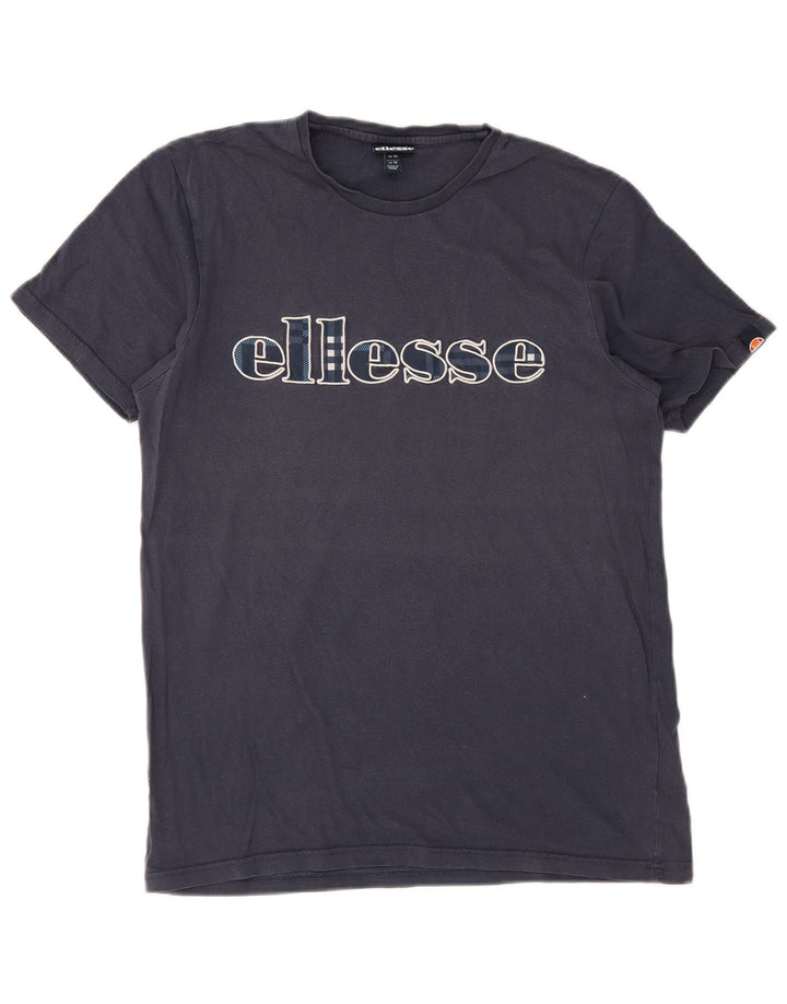 Ανδρικό γραφικό T-Shirt Ellesse Top Medium Navy Blue από βαμβάκι