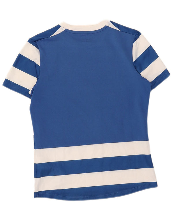T-Shirt Umbro Boys Top 9-10 ετών Μεσαίο μπλε ριγέ πολυεστέρα