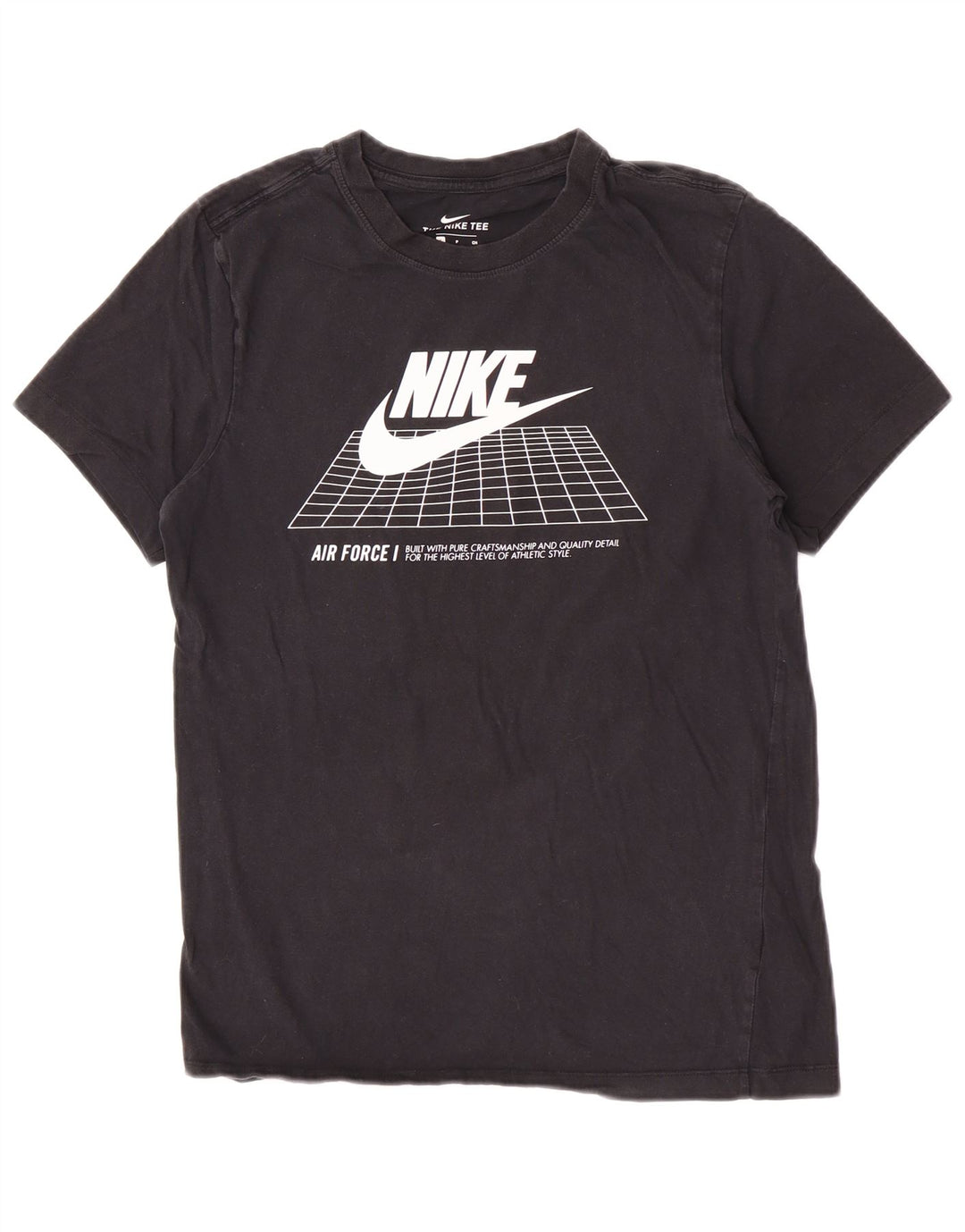 Ανδρικό γραφικό μπλουζάκι Nike, μικρό μαύρο βαμβακερό