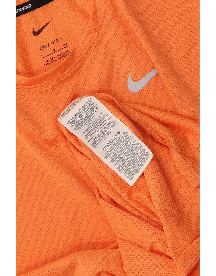 Γυναικείο μπλουζάκι Nike Dri Fit Top 10 μικρού πορτοκαλί πολυεστέρα
