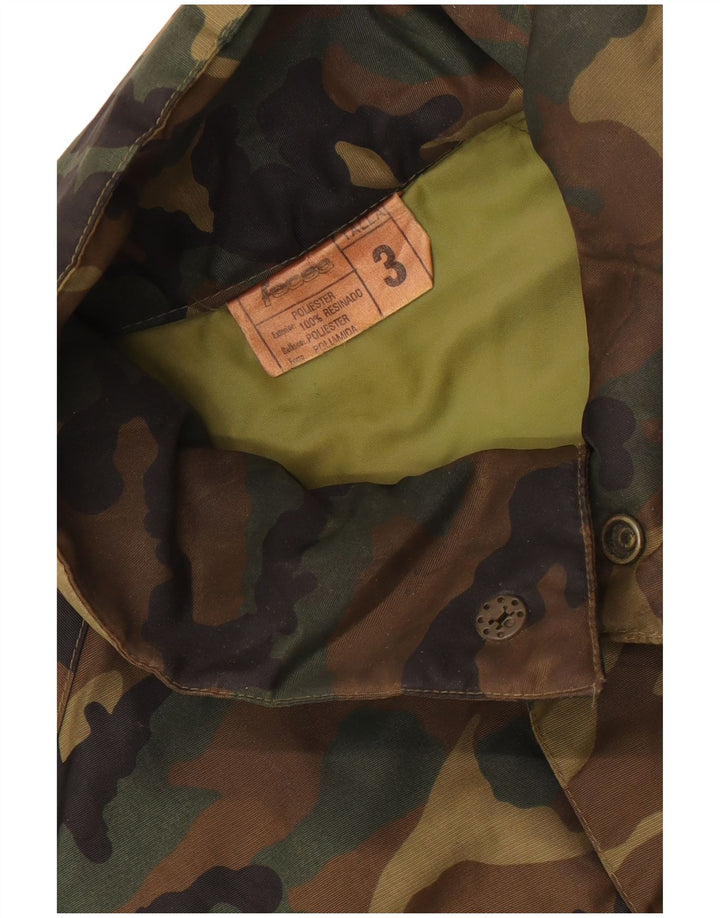 Vintage Ανδρικό Military Jacket UK 42 XL Khaki Camouflage Polyester