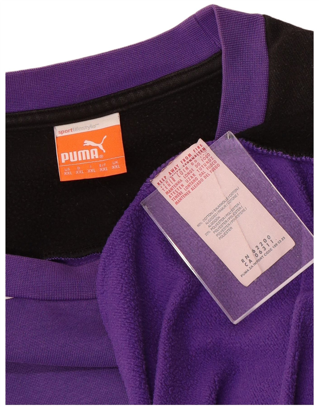 Ανδρικό φούτερ Osnabruck PUMA Jumper 2XL Μωβ, βαμβακερό