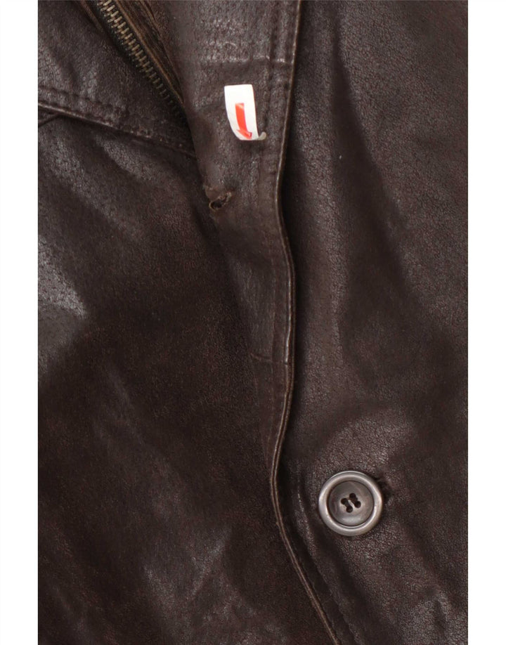 Bata Ανδρικό Δερμάτινο Μπουφάν IT 54 2XL Καφέ