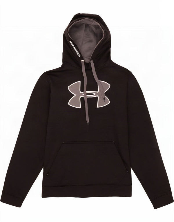 Under Armour Mens Graphic Hoodie Jumper Μεσαίο μαύρο πολυεστέρα