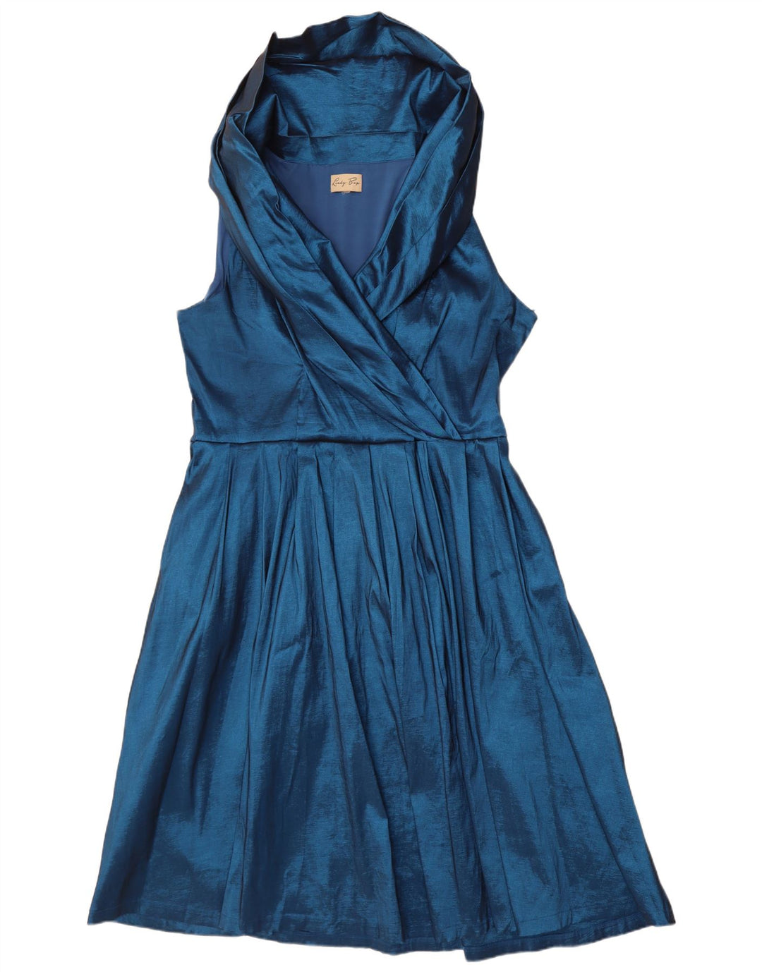 Lindy bop Γυναικείο Αμάνικο Φόρεμα A-Line UK 18 XL Blue Polyester