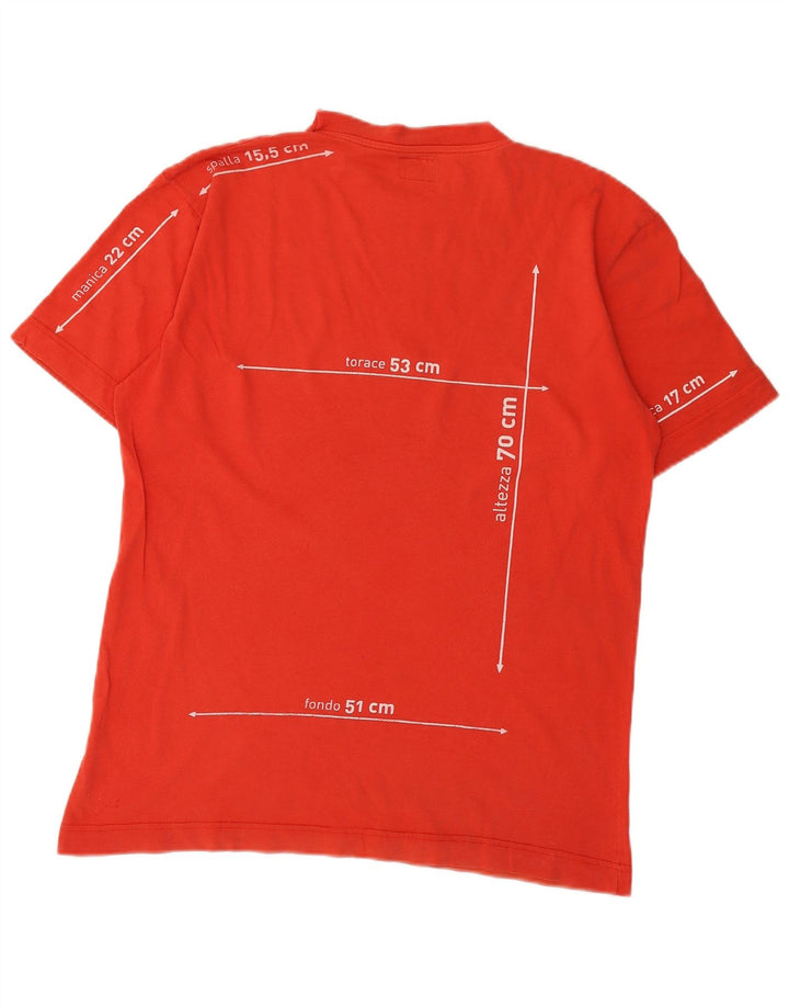 Ανδρικό γραφικό T-Shirt Rifle Top μεγάλο κόκκινο βαμβακερό