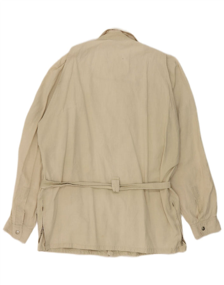 Vintage Γυναικείο Utility Jacket UK 16 Large Beige