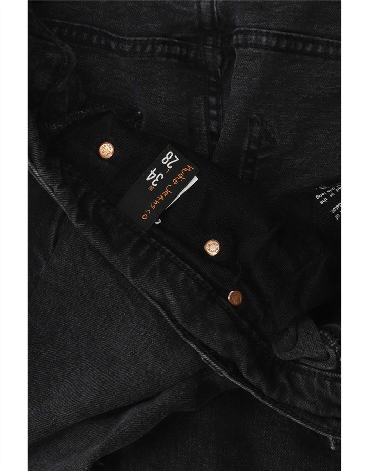 Nudie Mens Slim Jeans W34 L28 Μαύρο βαμβακερό