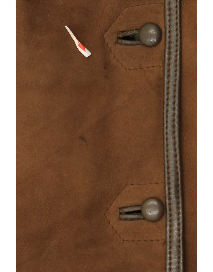 Vintage Γυναικείο Παλτό Shearling IT 44 Μεσαίο Καφέ