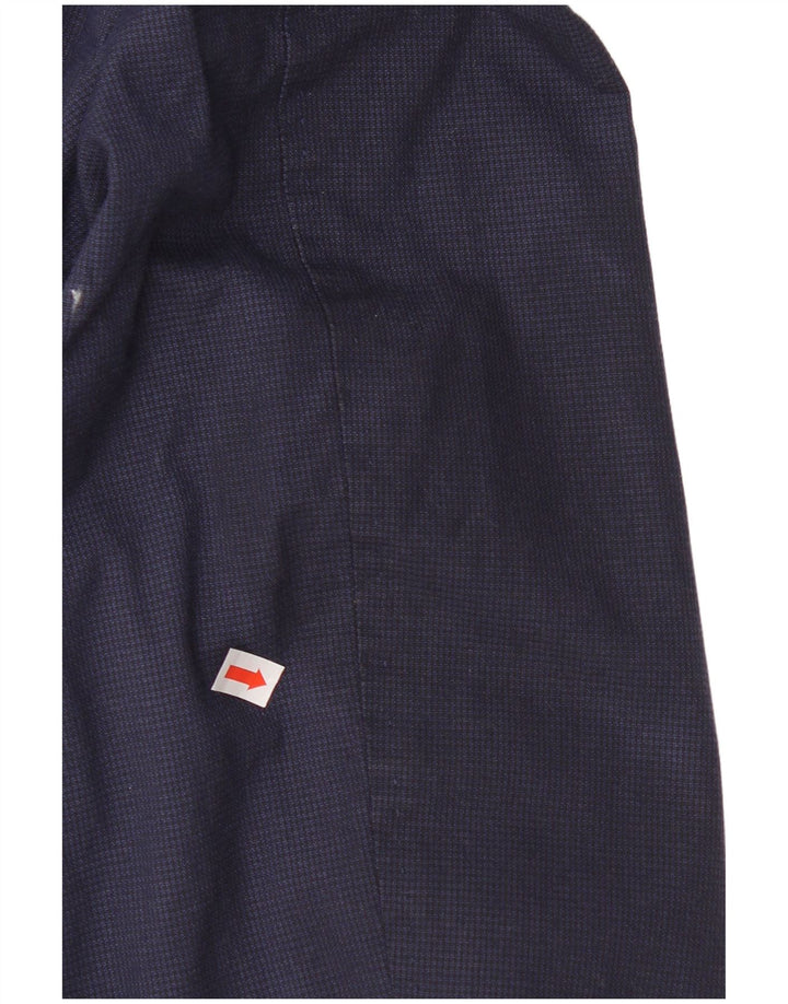 Massimo Dutti Ανδρικό σακάκι μπλέιζερ με 2 κουμπιά EU 52 Large Navy Blue Houndstooth