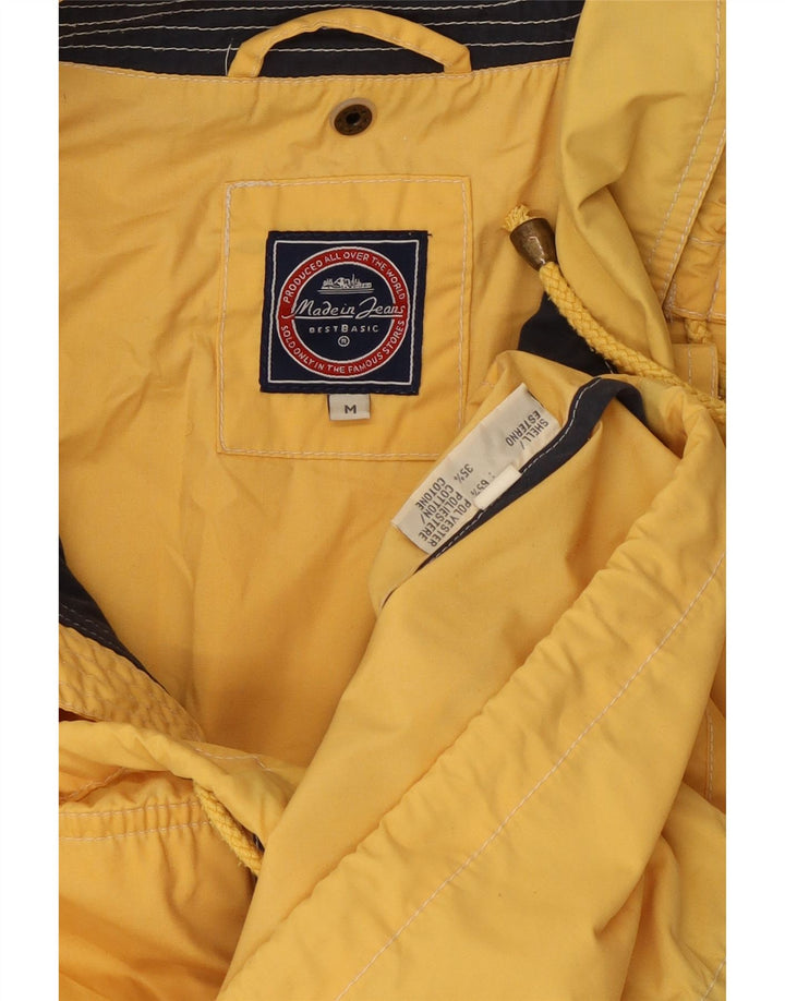 Vintage Ανδρικό κουκούλα Utility Jacket UK 38 Medium Yellow Polyester