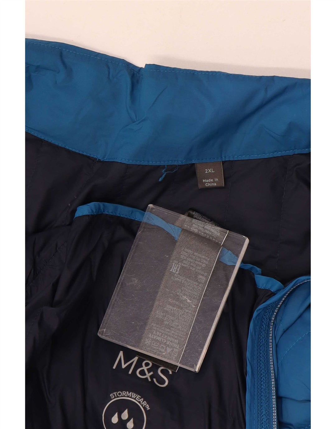 Marks & Spencer Ανδρική επένδυση Gilet UK 44 2XL Blue Polyamide