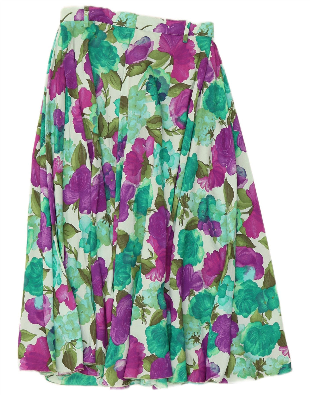 Vintage Γυναικεία Flared Φούστα W26 Μικρή Πολύχρωμη Floral