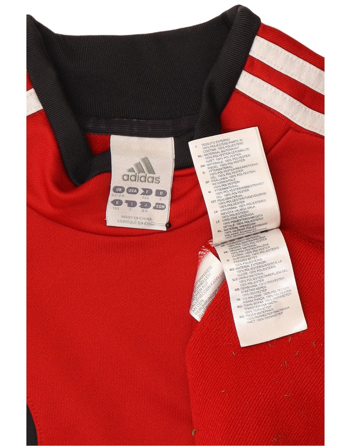 Ανδρικό φούτερ Adidas Jumper UK 42/44 Μεγάλο κόκκινο χρώμα πολυεστέρα
