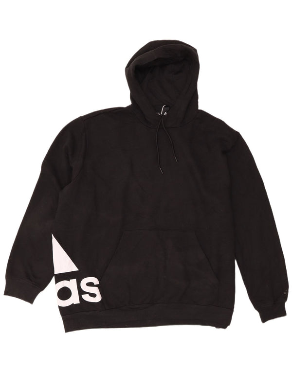 Adidas Ανδρικό γραφικό Loose Fit Hoodie Jumper XL Μαύρο βαμβακερό
