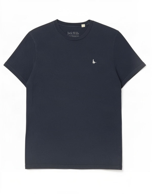 Jack Wills Ανδρικό T-Shirt Top Small Navy Blue Cotton