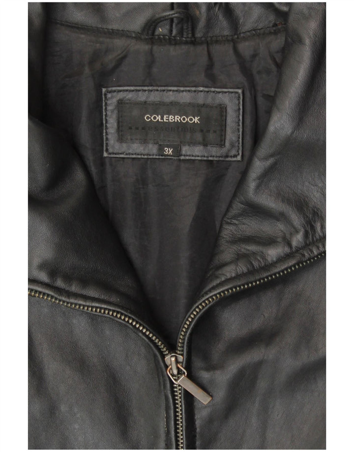 Colebrook Γυναικείο Δερμάτινο Μπουφάν UK 22 3XL Μαύρο Δερμάτινο