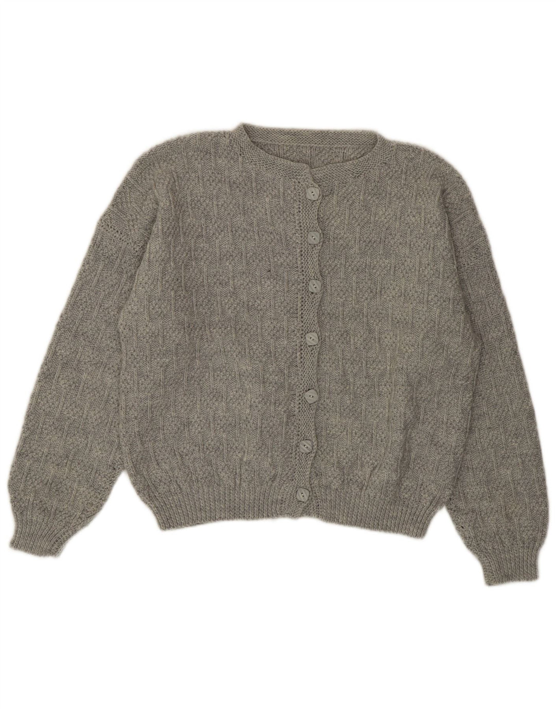 Vintage Γυναικεία Ζακέτα UK 14 Large Grey