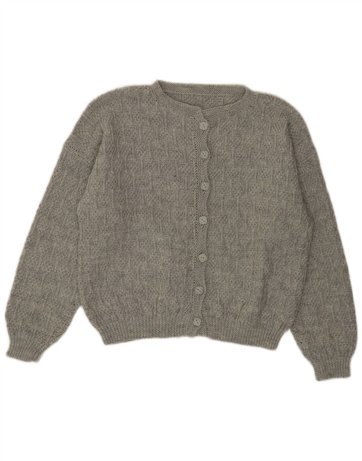 Vintage Γυναικεία Ζακέτα UK 14 Large Grey