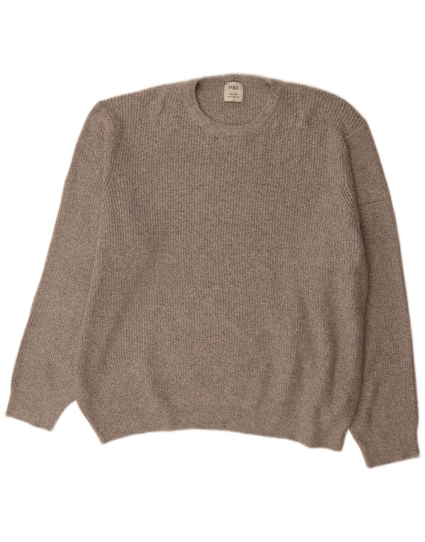 Ανδρικό πουλόβερ Marks & Spencer Crew Neck Jumper 3XL Grey Polyamide