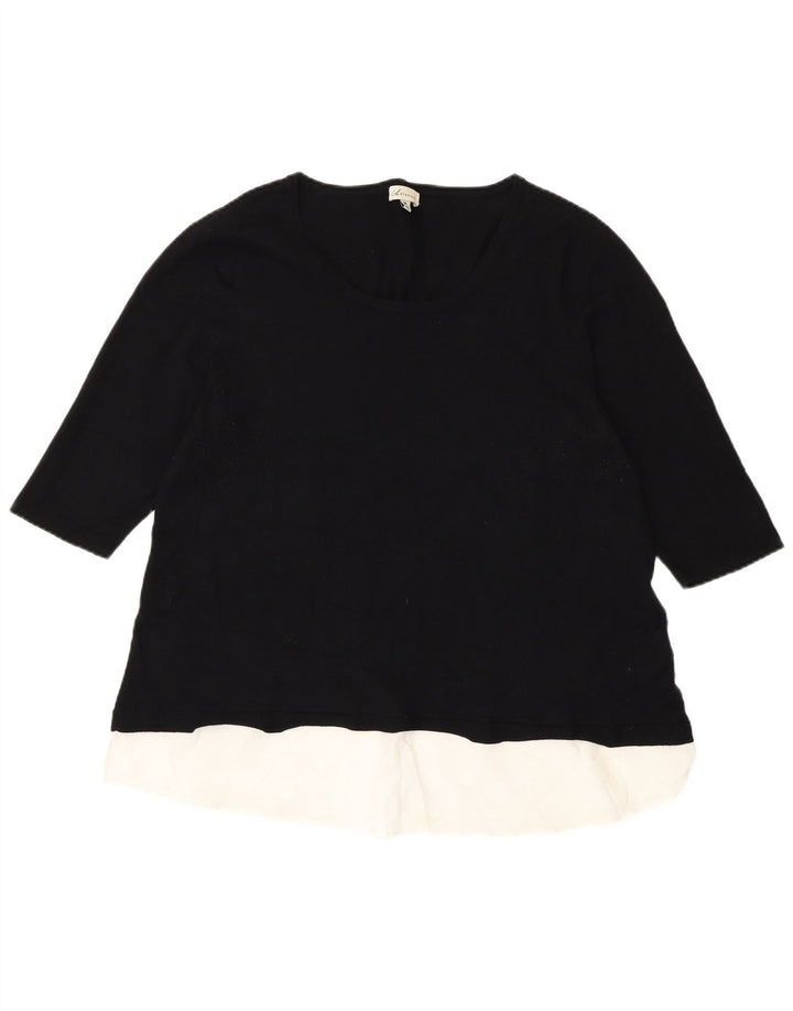 Marks & Spencer Γυναικεία μπλούζα Autograph Top UK 14 Medium Black Colourblock