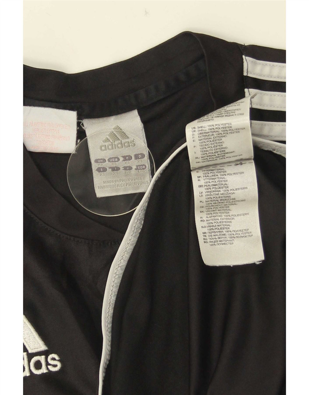 Ανδρικό T-Shirt Adidas Top XS Μαύρο ριγέ πολυεστέρα