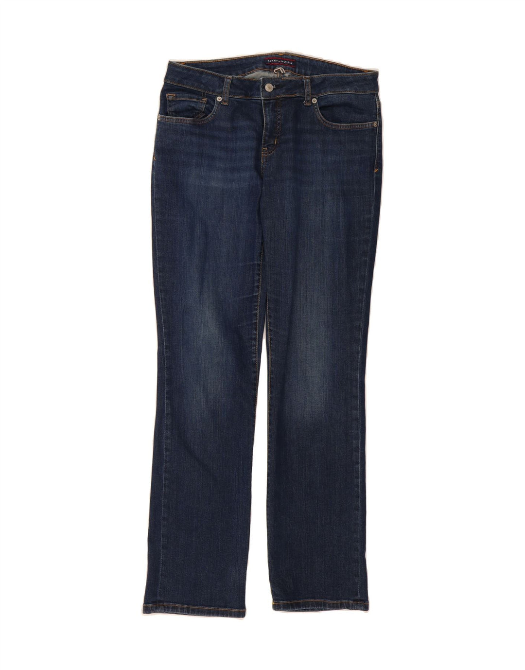 TOMMY HILFIGER Womens Straight Jeans US 8 Medium W30 L31 Navy Blue Vintage Tommy Hilfiger and Second-Hand Tommy Hilfiger from Messina Hembry 