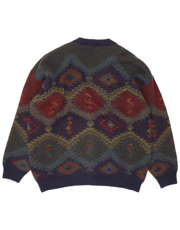 Marks & Spencer Ανδρικό πουλόβερ St. Michael Cardigan XL Navy Blue Retro
