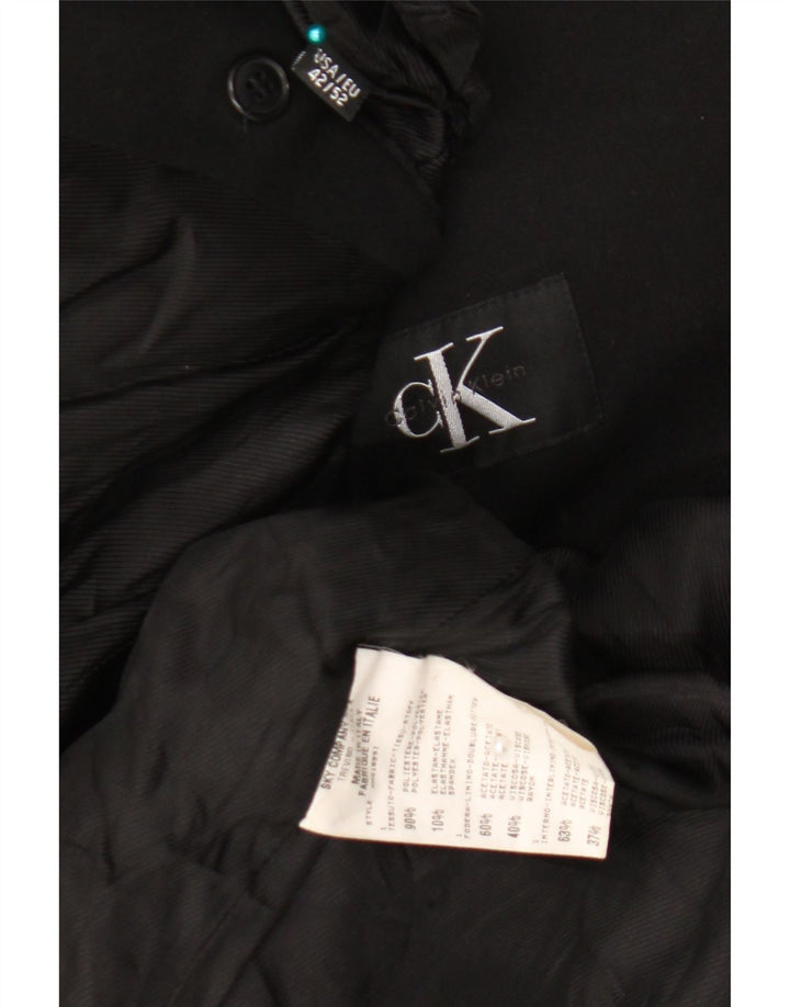 Calvin Klein Ανδρικό τζάκετ Blazer 3 κουμπιών IT 52 XL Μαύρο Πολυεστέρας