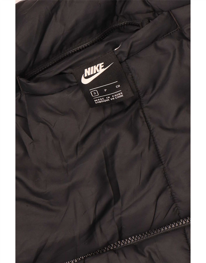 Nike γυναικείο μπουφάν με κουκούλα με αναστρέψιμη επένδυση UK 10 Small μαύρο