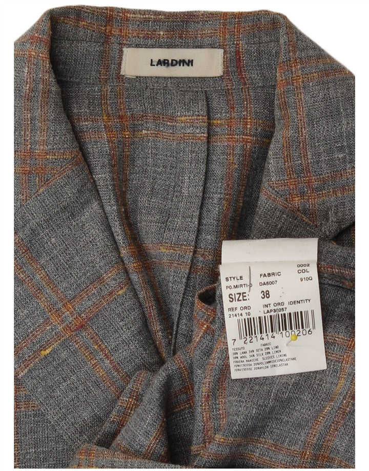 Lardini Γυναικείο Μπουφάν Blazer με 2 Κουμπιά IT 38 XS Grey Check Wool