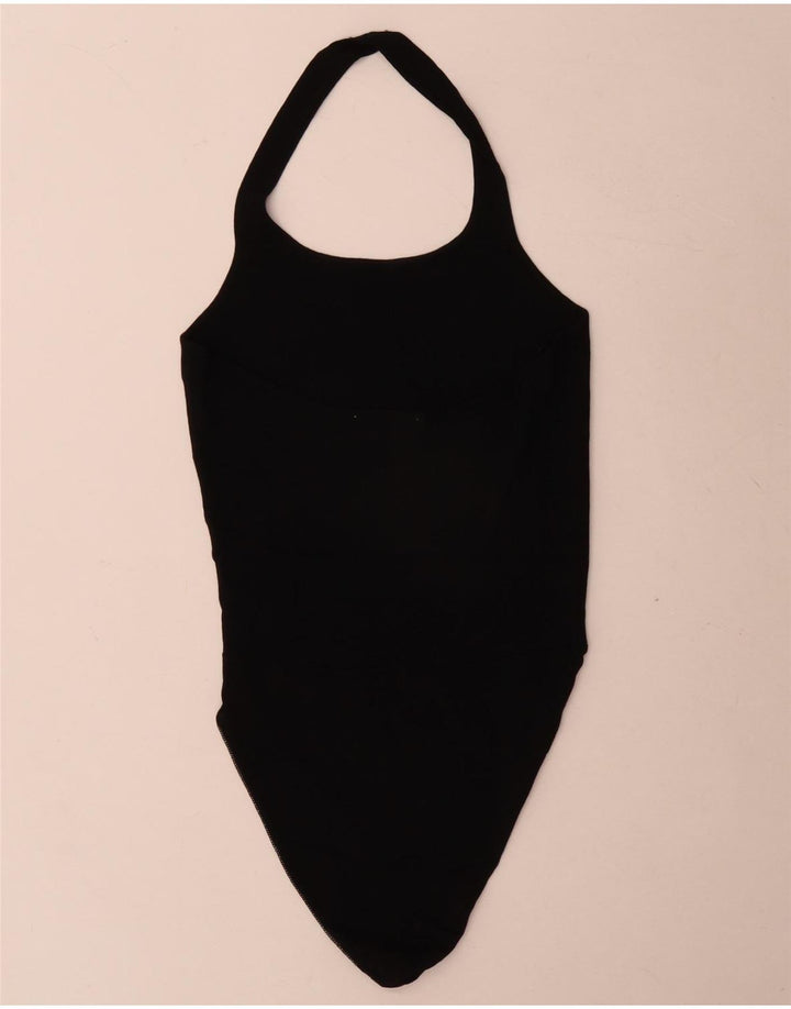 Zara Γυναικείο κορμάκι Halter UK 12 Medium Black Viscose