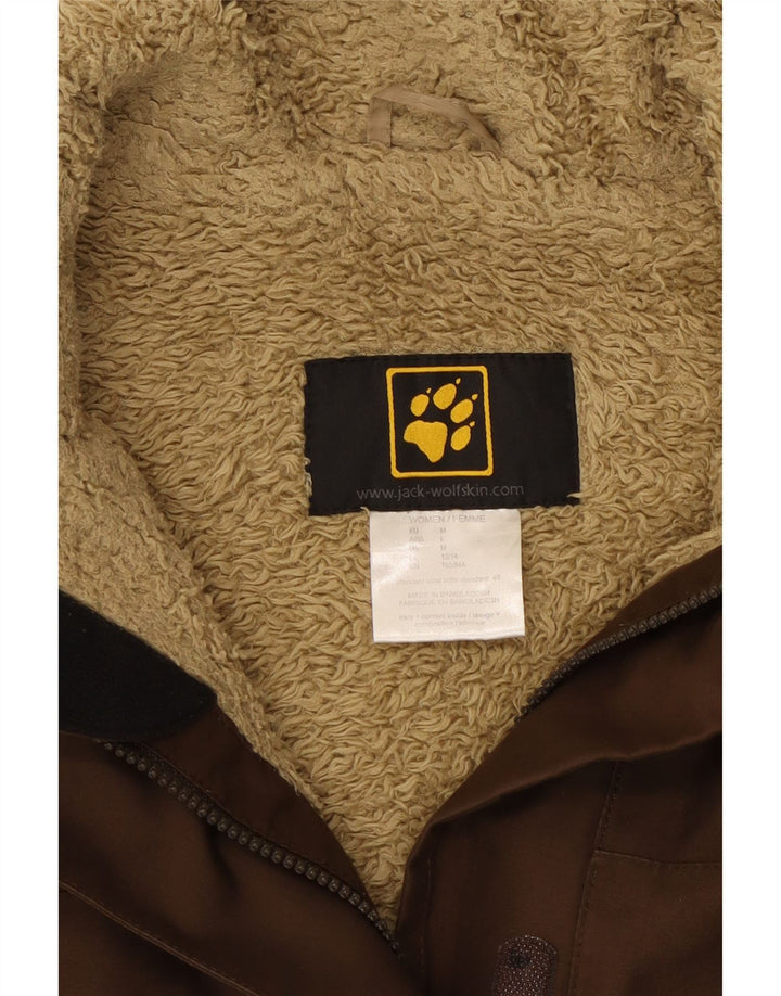 Jack Wolfskin Γυναικείο παλτό Sherpa Windbreaker UK 12/14 Μεσαίο καφέ