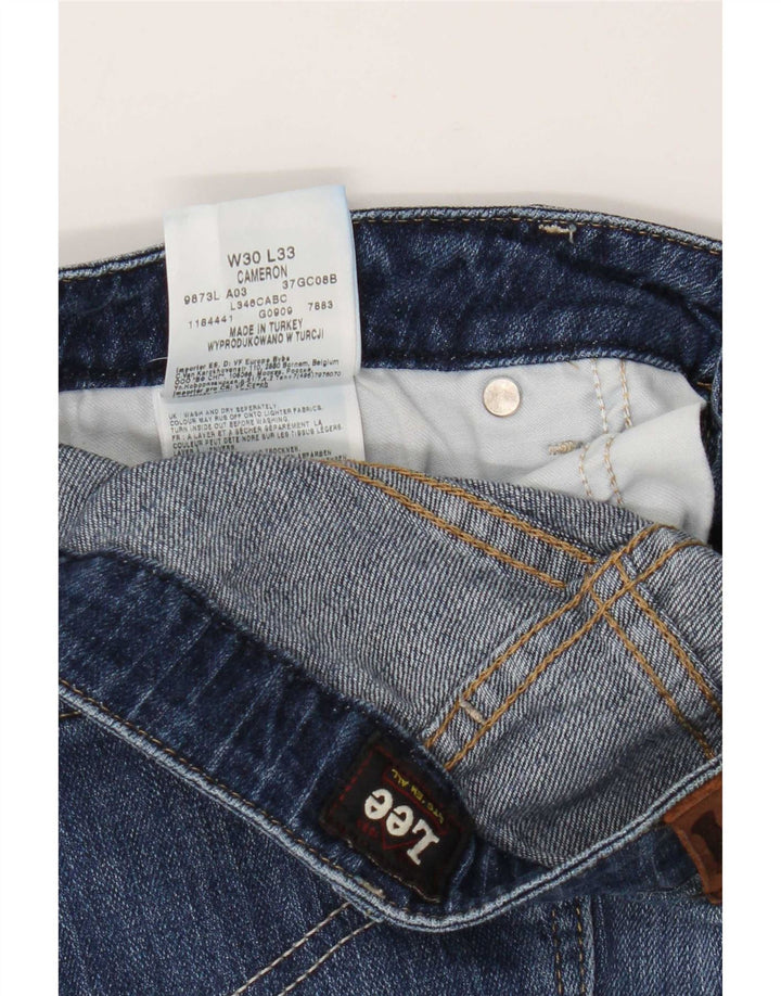 Lee Mens Cameron Straight Jeans W30 L29 Blue Cotton