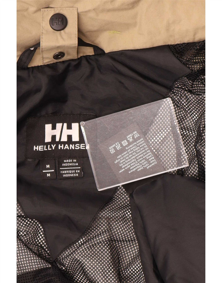 Helly Hansen γυναικείο μπουφάν βροχής με κουκούλα UK 14 Medium Beige Colourblock Nylon
