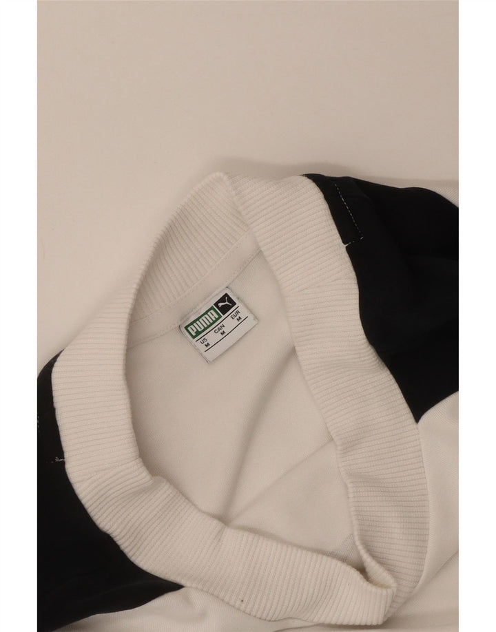 Γυναικεία φούτερ Puma Crop Graphic Jumper UK 14 Medium White Colourblock