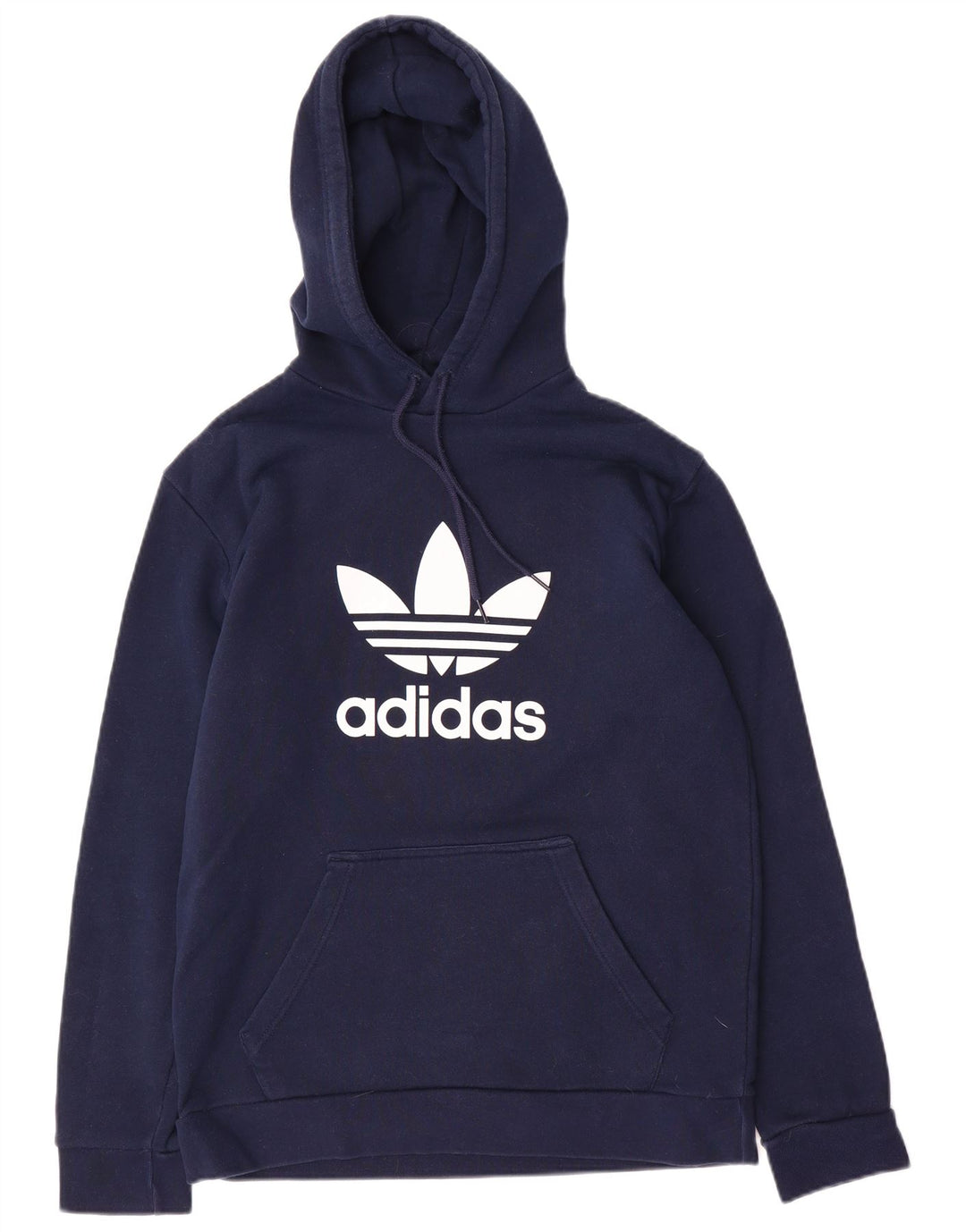 Ανδρικό γραφικό κουκούλα Adidas, μεσαίο μπλε βαμβακερό