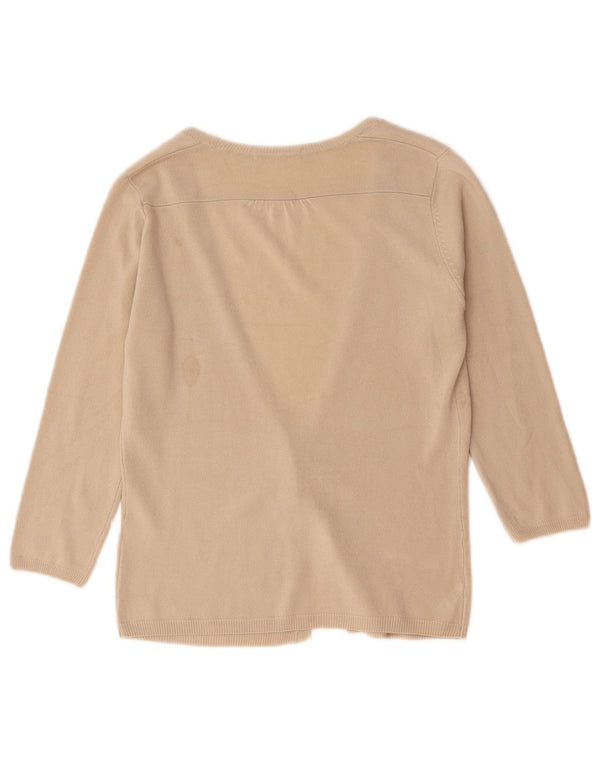 Marks & Spencer Γυναικεία ζακέτα UK 10 Small Beige Acrylic
