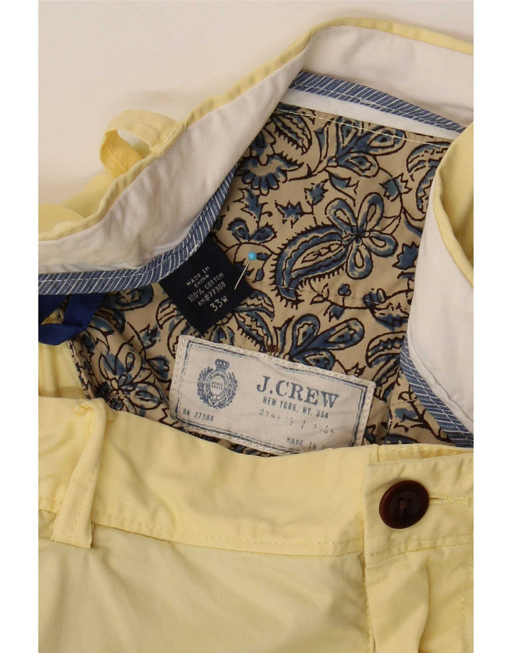 J. Crew Ανδρικό σορτς Chino W33 Μεσαίο κίτρινο βαμβακερό