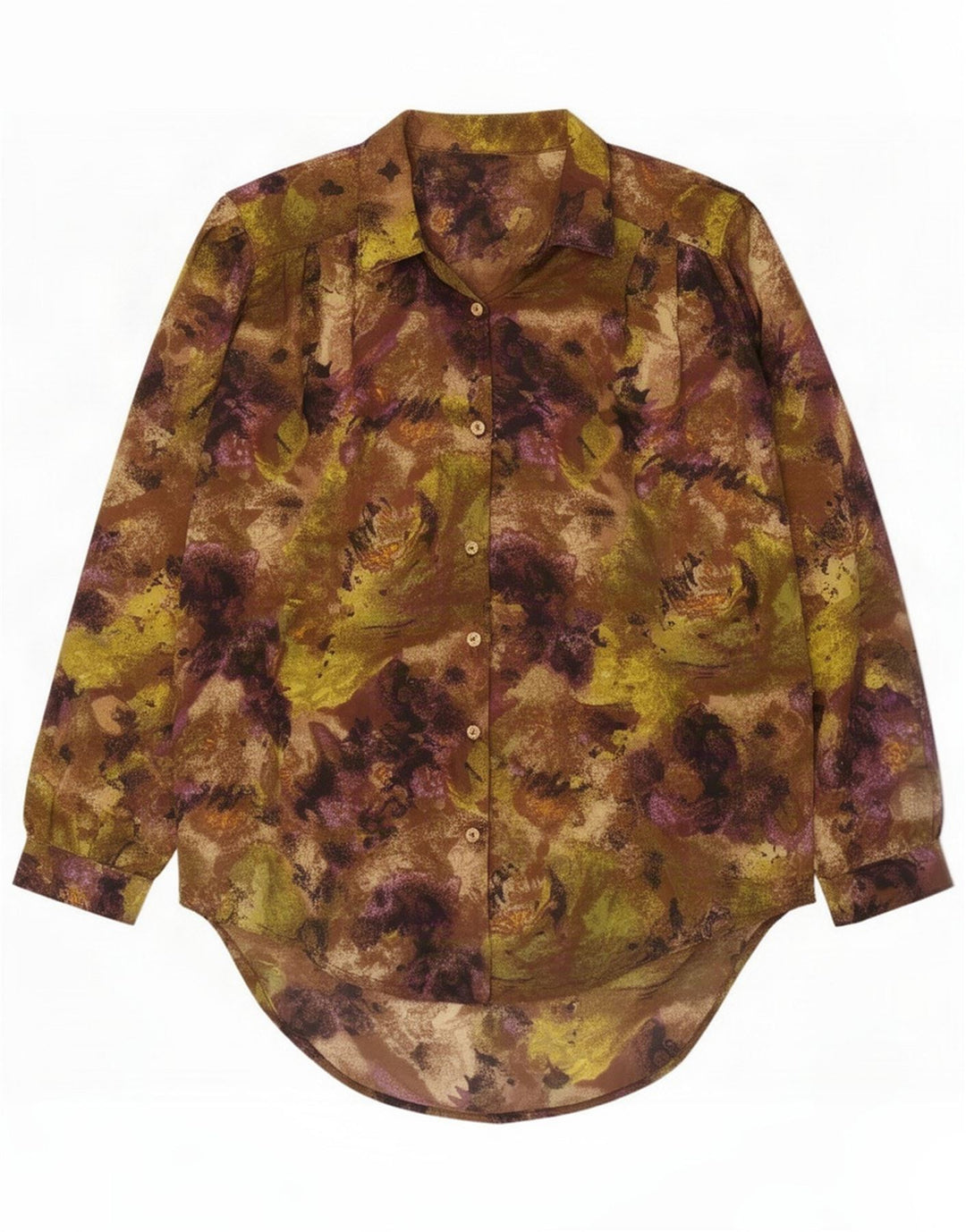 Vintage Γυναικείο Abstract Pattern Πουκάμισο UK 20 2XL Πολύχρωμο