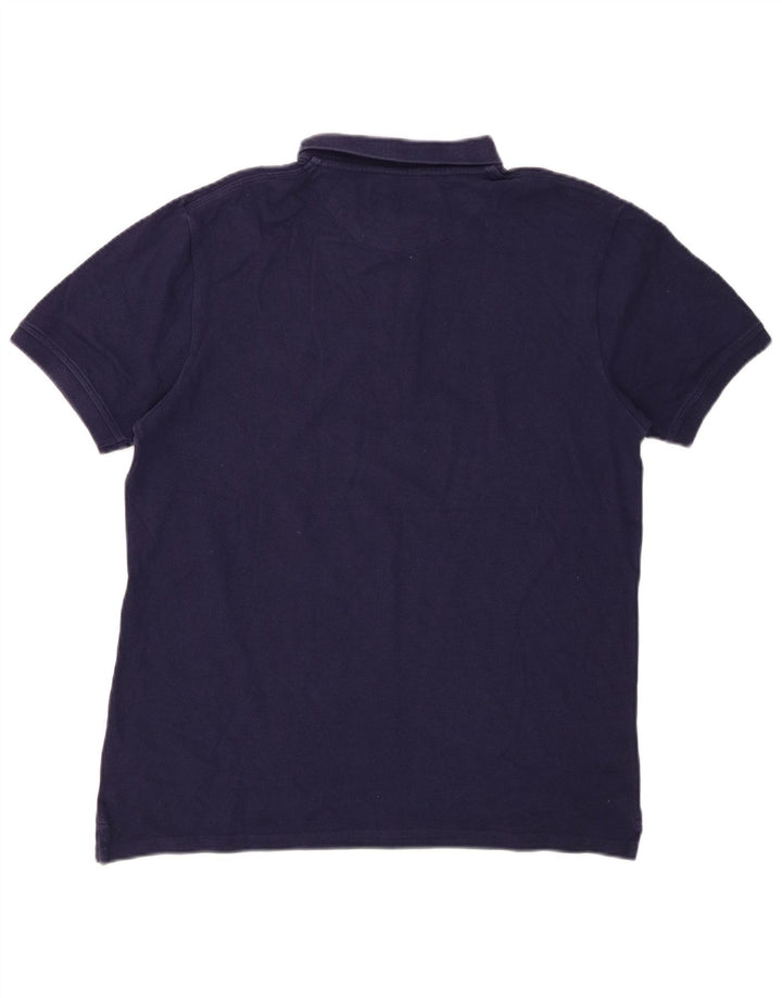 Ανδρικό πουκάμισο πόλο LYLE & SCOTT, Βαμβακερό μεσαίο ναυτικό
