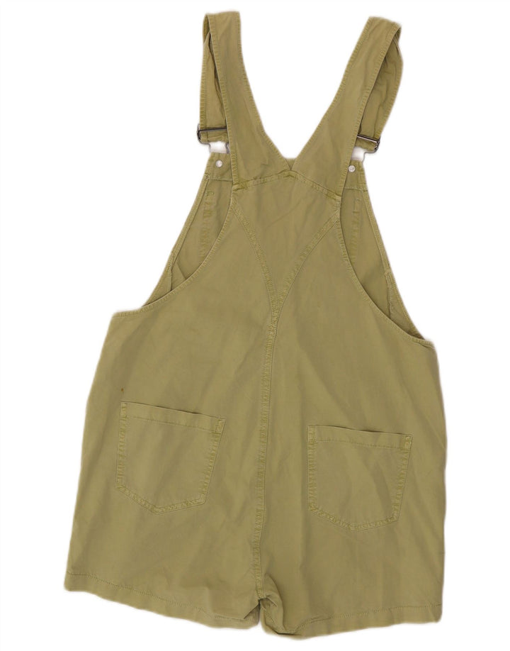 VINTAGE Γυναικείο σορτς Dungarees Μεσαίο W34 Πράσινο βαμβακερό