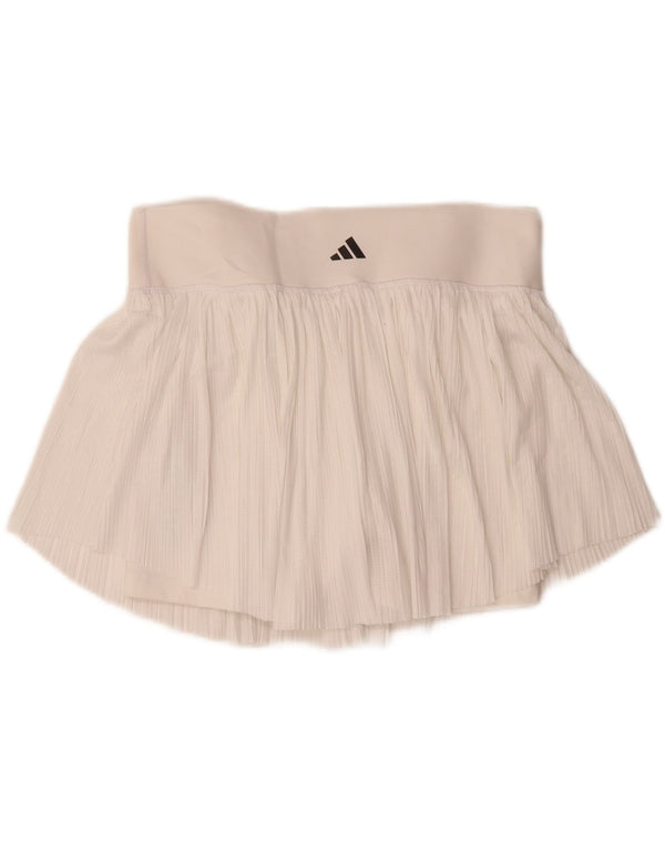 Adidas Womens Slim Fit Skort UK 12/14 Medium  White Polyester