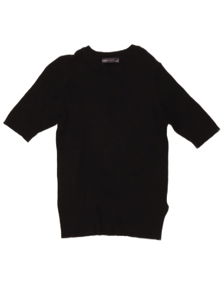 Marks & Spencer Γυναικείο πουλόβερ με λαιμόκαυστο UK 14 Medium Black