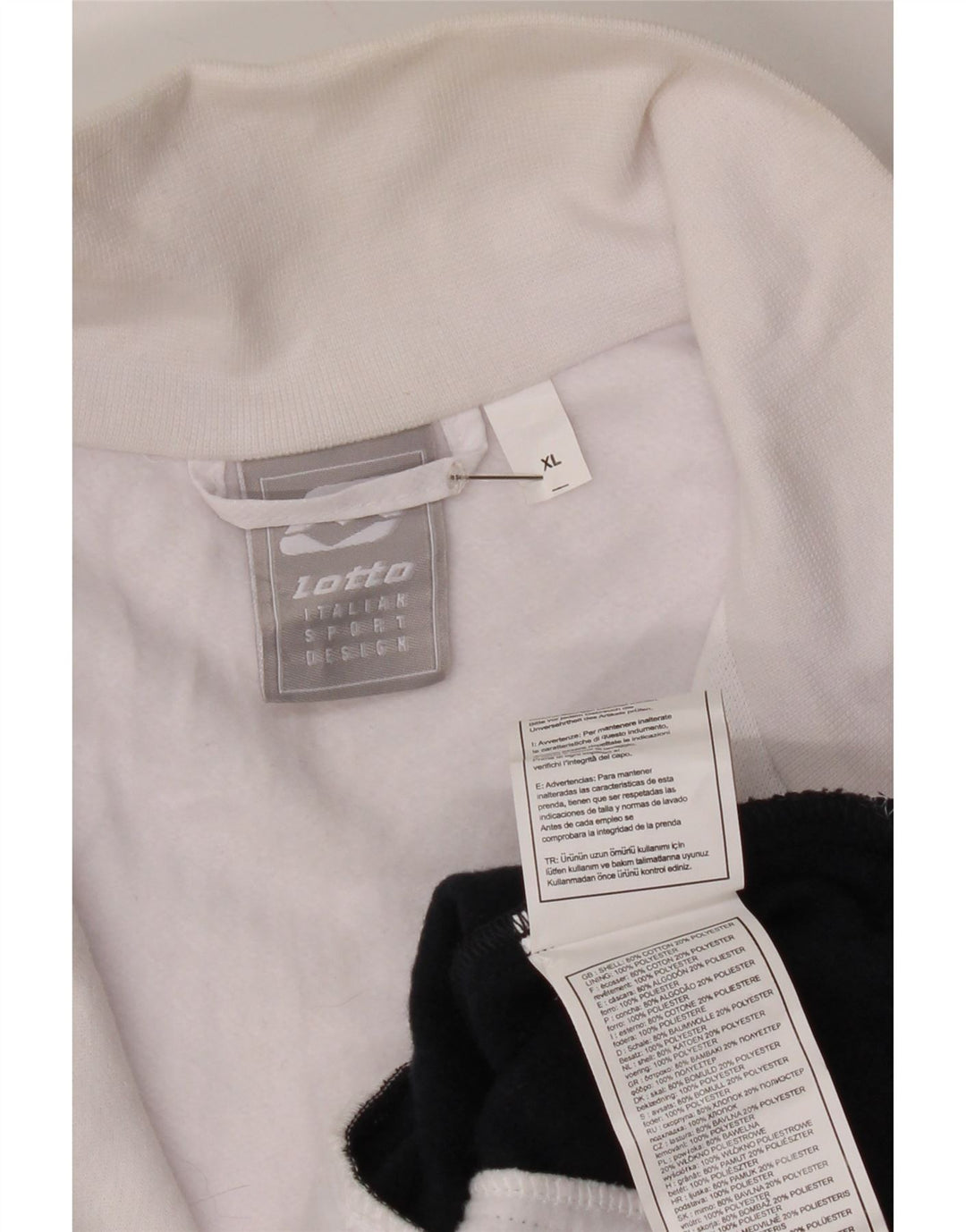 Ανδρική φόρμα Lotto Graphic Top Jacket XL White Colourblock Polyester