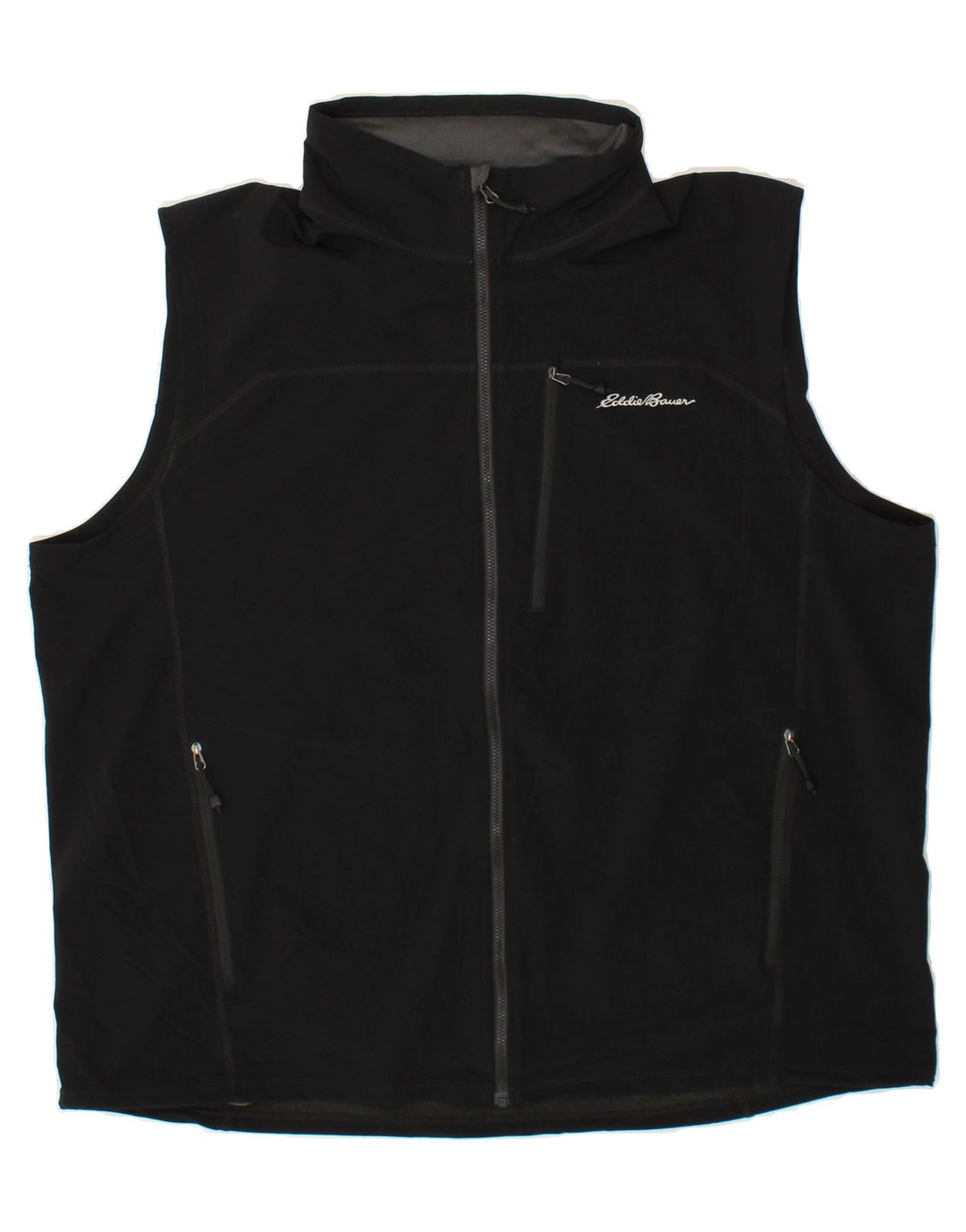 EDDIE BAUER Mens Sleeveless Tracksuit Top Jacket 2XL Black Vintage Eddie Bauer and Second-Hand Eddie Bauer from Messina Hembry 