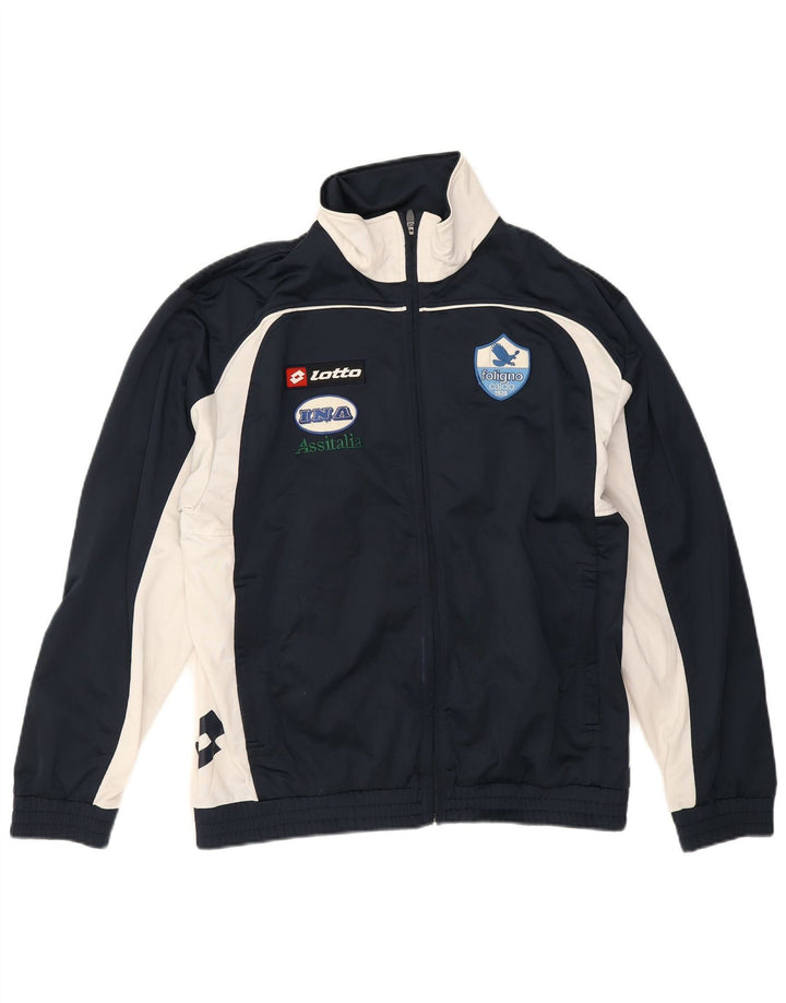 Ανδρική φόρμα γραφικών Lotto Top Jacket Μεγάλο μπλε Navy Colourblock