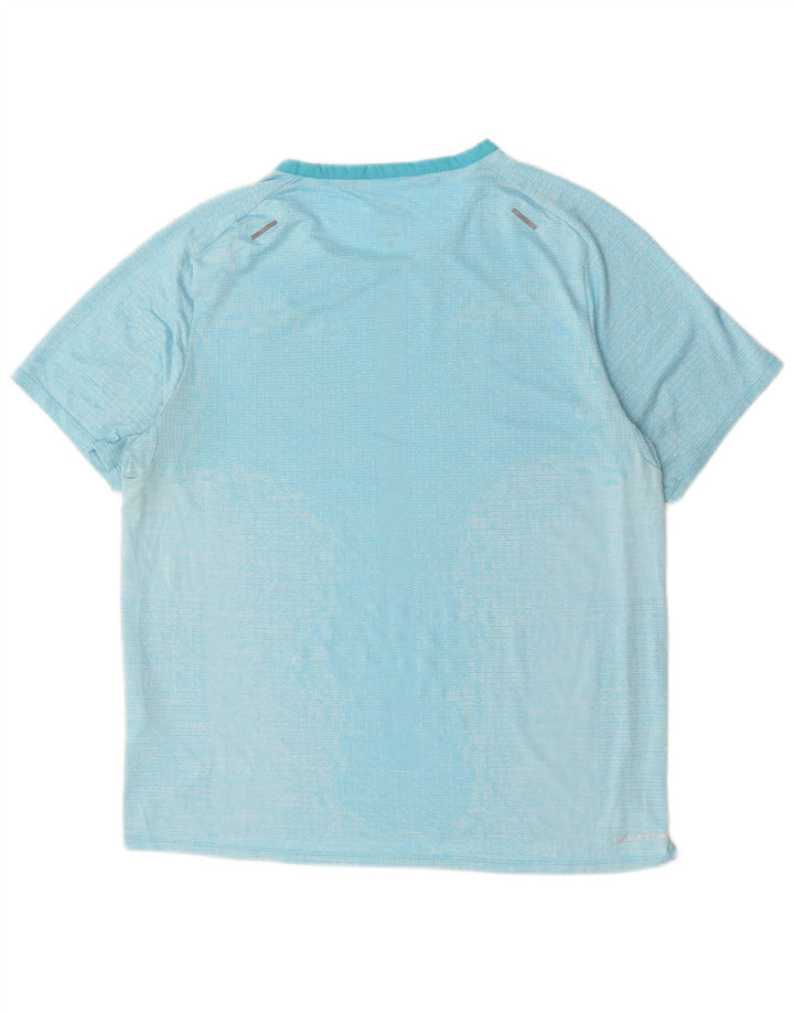 Ανδρικό μπλουζάκι Nike Dri Fit Top Large Blue Pinstripe Polyester