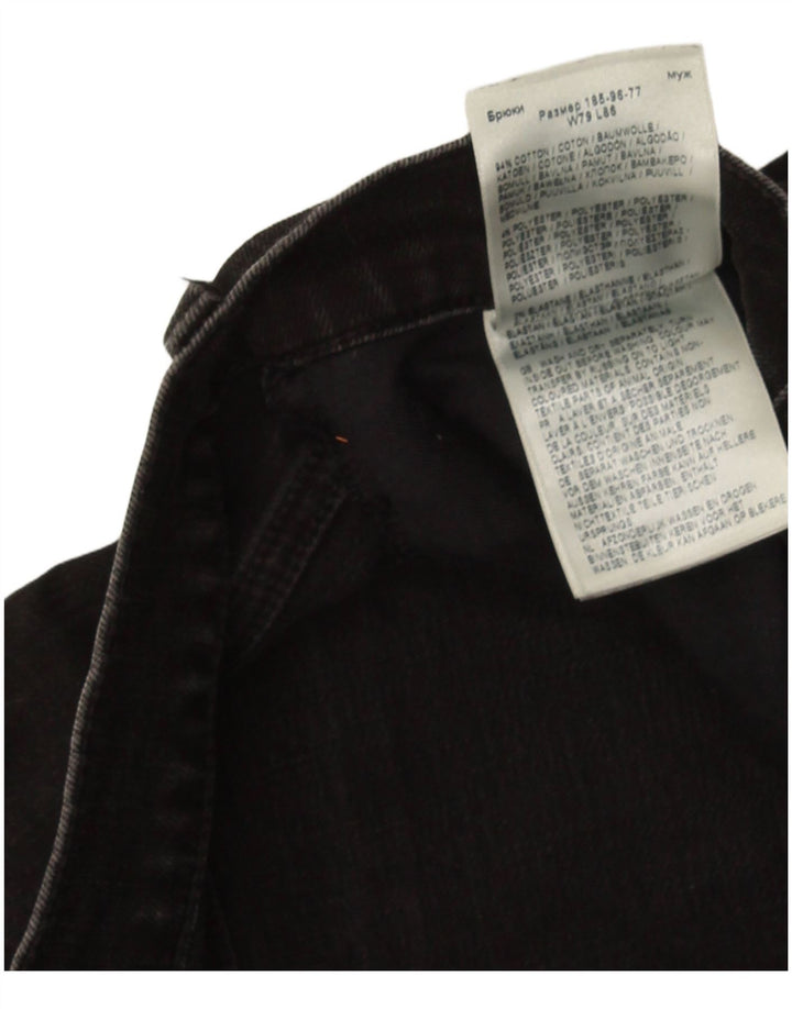 Lee Mens Luke Slim Jeans W31 L31 Μαύρο βαμβακερό